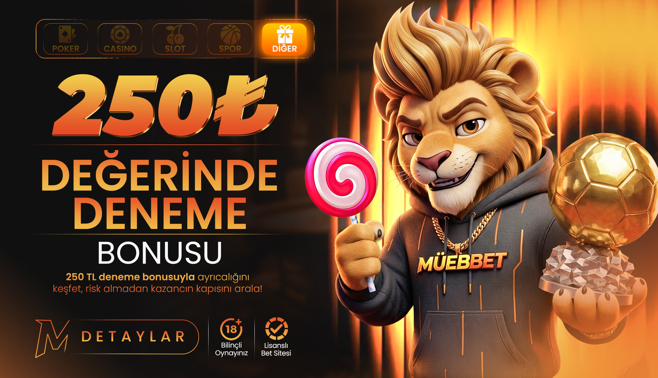 Müebbet 250 TL deneme bonusu